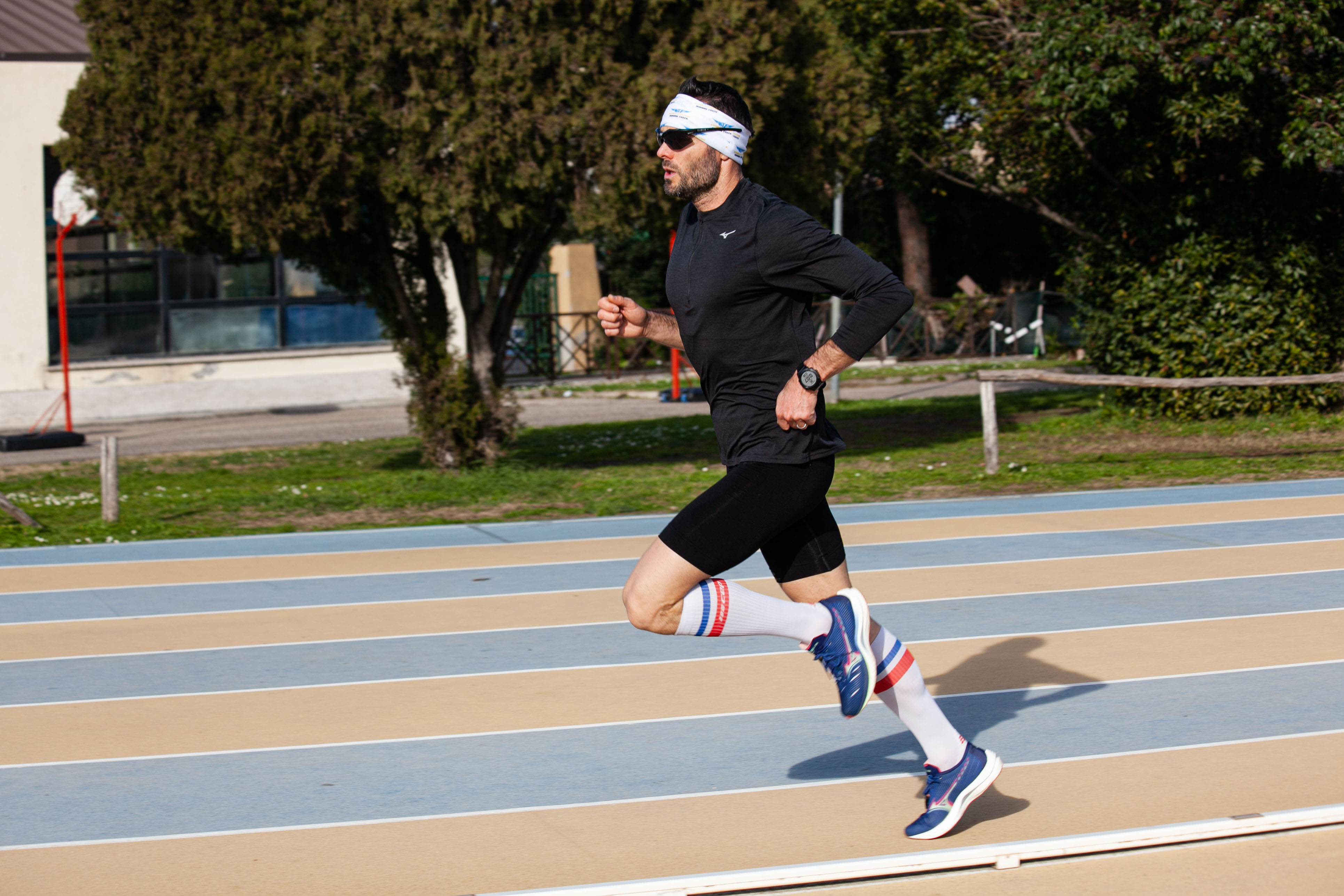 Cristian Falcone in pista